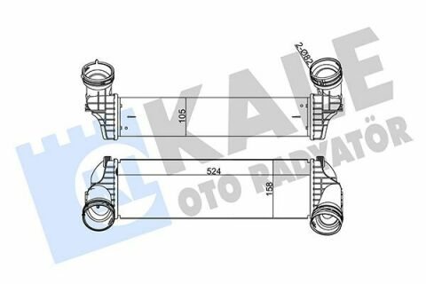 KALE BMW Інтеркулер X5 E70, F15, X6 E71, F16 25d/40d