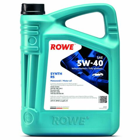 Моторное масло ROWE HIGHTEC SYNTH RS 5W-40, 4 литра Моторное масло ROWE HIGHTEC SYNTH RS 5W-40, 4 литра