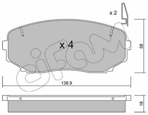 Гальмівні колодки пер. Mazda CX-7/CX-9 07- (sumitomo)