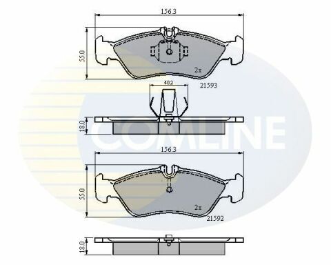 CBP0478 Comline - Тормозные колодки для дисков