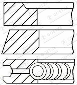 Кольца поршневые VW Crafter 06-16, VW Touareg 02-10, VW Transporter T5 03-15