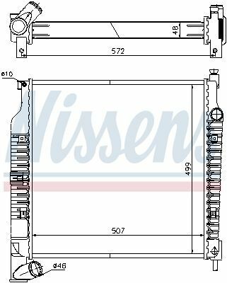 Радиатор JP CHER(01-)2.5 CRD(+)[OE 52079747AB]