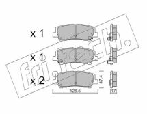 Комплект гальмівних накладок, дискове гальмо