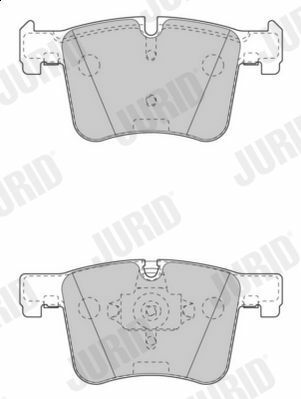 JURID BMW Гальмівні колодки передн.1 F20,3 F30,X3 F25,X4 X26 11-