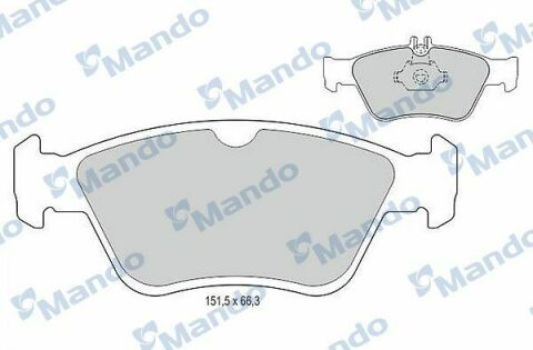 MBF015111 MANDO Гальмівні колодки до дисків MBF015111 MANDO Гальмівні колодки до дисків