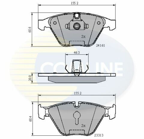 CBP02100 Comline - Тормозные колодки для дисков