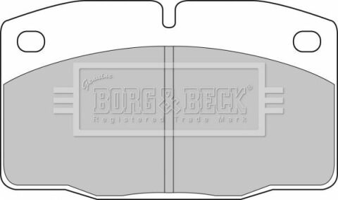 BBP1117 BORG & BECK Тормозные колодки для дисков