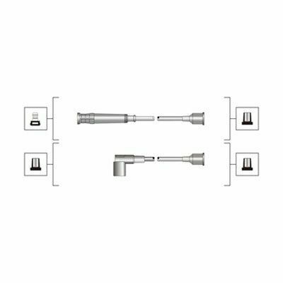 Провода зажигания BMW 3 (E30)/5 (E28/E34) (к-кт) (высоковольтные) (MSQ0095)