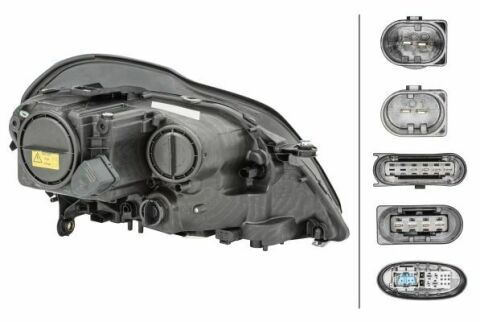 HELLA DB Фара основная Bi-Xenon с мотором,без предвк.прибора,с лампами D2S/H1 PY21W W5W WY5W лев.GL X164 07-