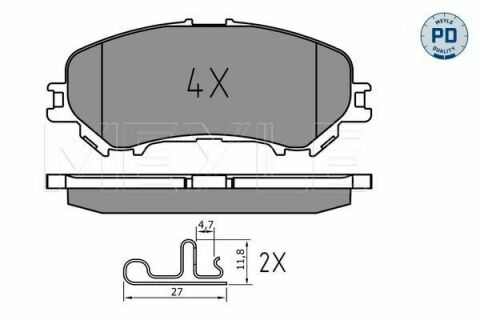 Колодки гальмівні (передні) Nissan Qashqai II/Renault Kadjar 13-