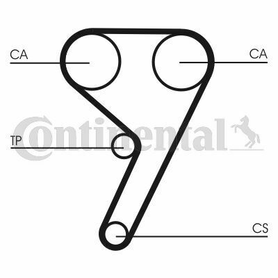 Ремінь ГРМ Ford Fiesta/Focus/Kuga/Mondeo/Mazda 2/Volvo S80/S60/V50/V70 1.4/1.6 95- (117x22)