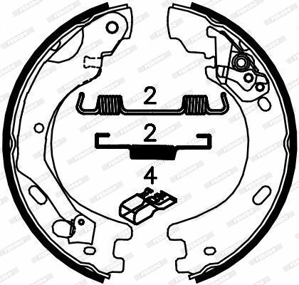 FERODO LANDROVER Щоки ручного гальма Discovery III,IV,Range Rover Sport 05-