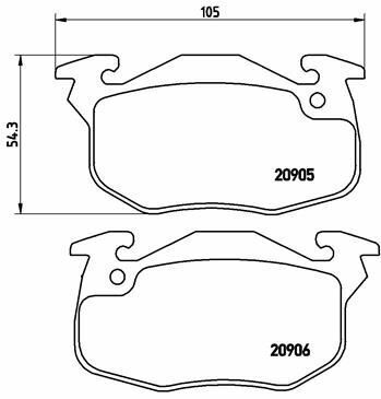 Тормозные колодки дисковые