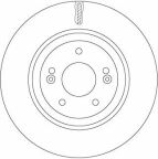 Гальмівний диск пер. I40/IX35/Ceed/Optima 11-