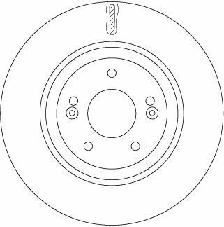 Гальмівний диск пер. I40/IX35/Ceed/Optima 11-