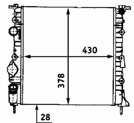 Радіатор охолодження Renault Kangoo 1.2i 97-