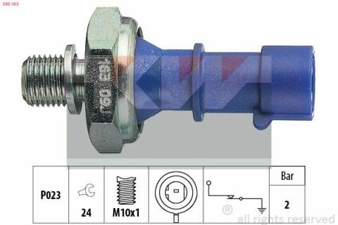 500 163 KW Датчик давления масла (аналог EPS 1.800.163/Facet 7.0163 )