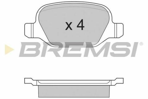 Тормозные колодки пер. Fiat Linea 07-/Lybra 99-