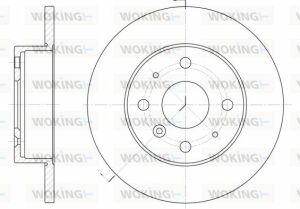 Тормозной диск (передний) DAIHATSU CHARADE /GEELY СK 1.0-1.5 89-