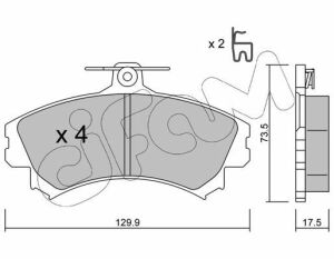 Гальмівні колодки пер. Mitsubishi Colt/Volvo S40/V40 1.1-2.0 i/TD 95- (TRW)