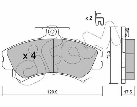 Гальмівні колодки пер. Mitsubishi Colt/Volvo S40/V40 1.1-2.0 i/TD 95- (TRW) Гальмівні колодки пер. Mitsubishi Colt/Volvo S40/V40 1.1-2.0 i/TD 95- (TRW)