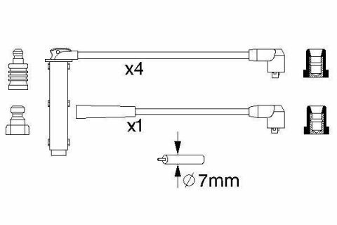 Провода зажигания Rover 200 II/25 I/45 I/75 1.4-1.8 95-05 (к-кт) Провода зажигания Rover 200 II/25 I/45 I/75 1.4-1.8 95-05 (к-кт)