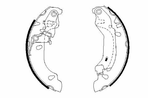 Колодки гальмові барабанні PANDA II 03- FIAT