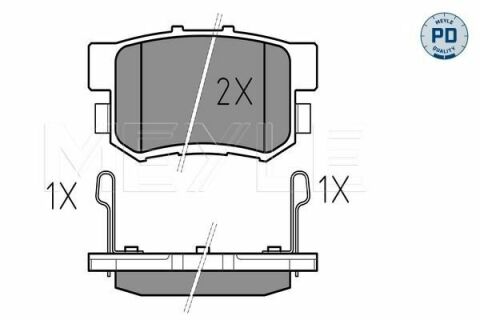 Колодки гальмівні (задні) Honda Accord IV/V/Civic VI/VII/VIII