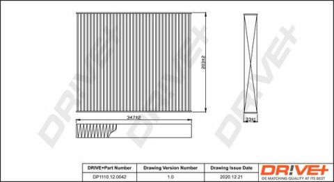 DP1110.12.0042 Drive+ - Фільтр салону