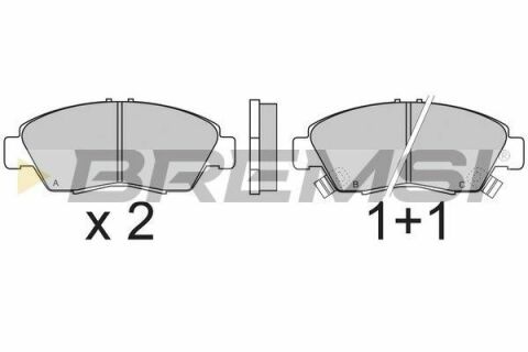 Гальмівні колодки пер. Honda Civic 87-01 (Sumitomo)