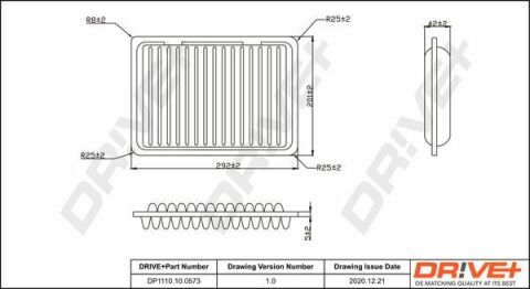 DP1110.10.0573 Drive+ - Фильтр воздуха