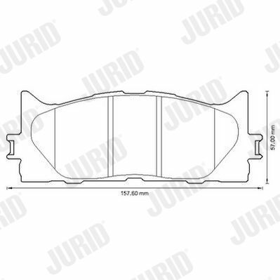 JURID TOYOTA Тормозные колодки передн. Camry V40 06-