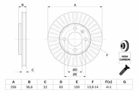 Диск тормозной передний Up,Load,Skoda Citigo,Seat 11- VW