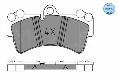 Колодки гальмівні (передні) Audi Q7/ Porsche Cayenne/VW Touareg 02-10 (Brembo) (190.2x106.5x16.5)