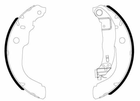 Колодки тормозные (задние) Peugeot 208/Citroen C3 12- (барабанные) (228.4x42)