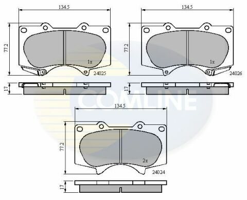 CBP31201 Comline - Тормозные колодки для дисков