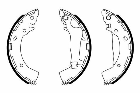 BOSCH HYUNDAI щоки гальмівні i10/20,Solaris,Kia Rio III 08-