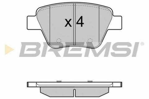 Тормозные колодки зад. Caddy/Jetta 10-/Golf 09-13