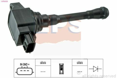 EPS NISSAN Котушка запалювання Qashqai,Note,Juke,Tiida,Micra,Renault Koleos 1.2/2.5 05-