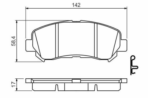 Колодки тормозные (передние) Nissan Qashqai/X-Trail 07-13