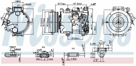 Компрессор кондиционера CAMRY 2.5 11- TOYOTA