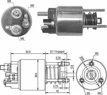 MAGNETI MARELLI Втягивающее реле FORD Fiesta -02 - [940113050016]