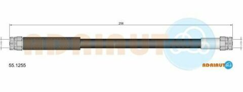 Тормозной шланг задний Caddy III, Golf V, Jetta III, Passat 05-VW