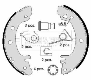 BBS6097 BORG & BECK - Тормозные колодки для барабанов