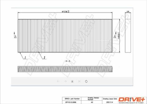 DP1110.12.0096 Drive+ - Фільтр салону