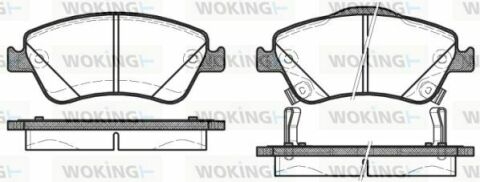 Гальмівні колодки пер. Toyota Auris 07-12 (bosch) (136,7x57,9x19,2)