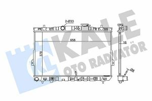 KALE HYUNDAI Радіатор охолодження Coupe 2.0 01-