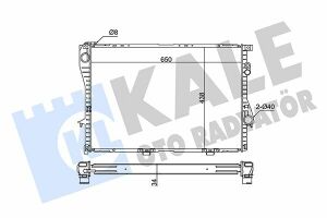 KALE BMW Радіатор охолодження 5 E39,7 E38 520/750