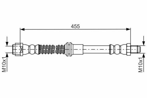 Шланг передний тормозной MB C204