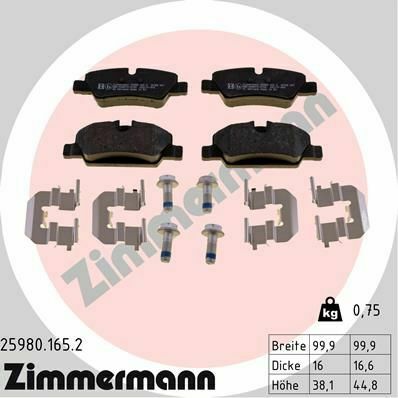 Колодки гальмівні (задні) Mini Mini Cooper/One 13-B36/B37/B46/B47/B48